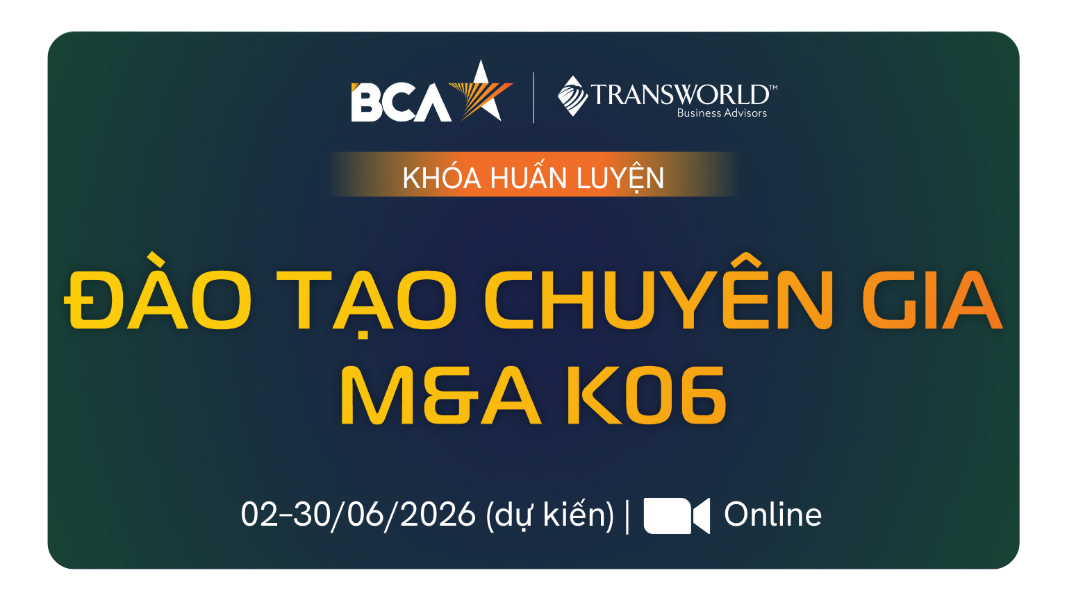 Đào tạo Chuyên gia M&A K06
