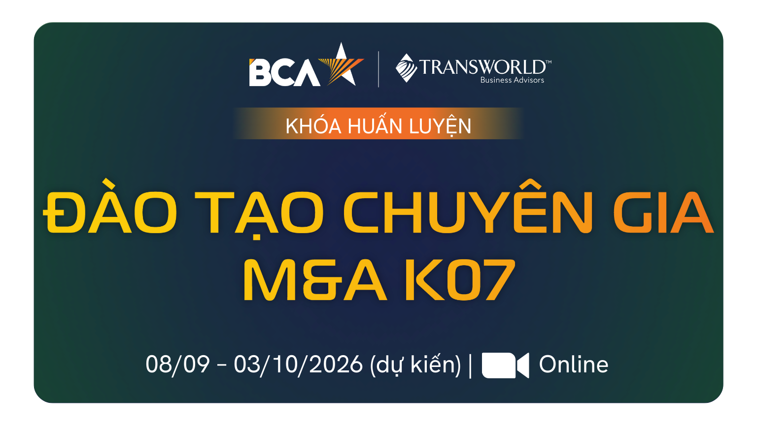 Đào tạo Chuyên gia M&A K07